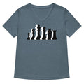 Black Knight Women S V Neck Tee V Neck T Shirt Minimal Style
