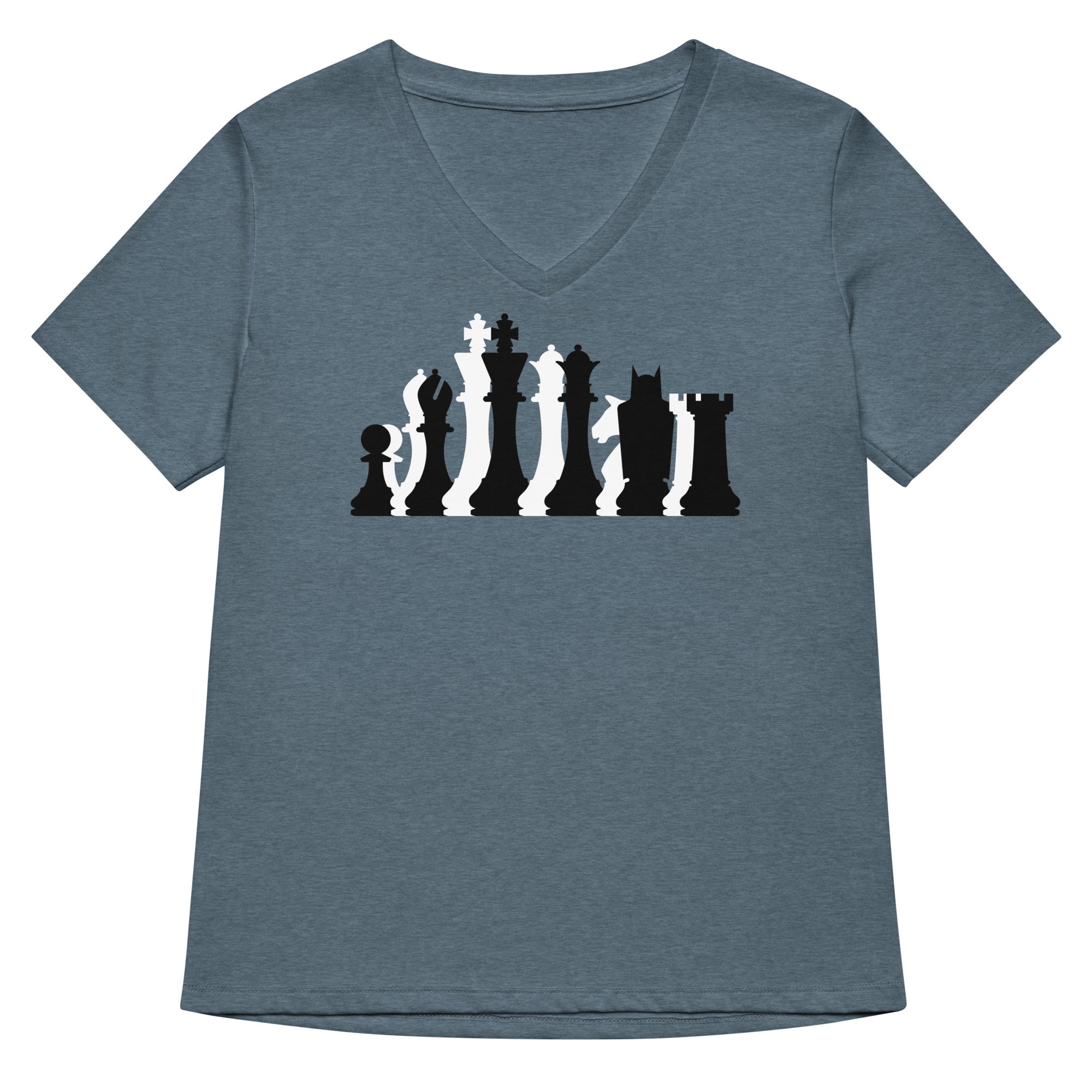 Black Knight Women S V Neck Tee V Neck T Shirt Minimal Style