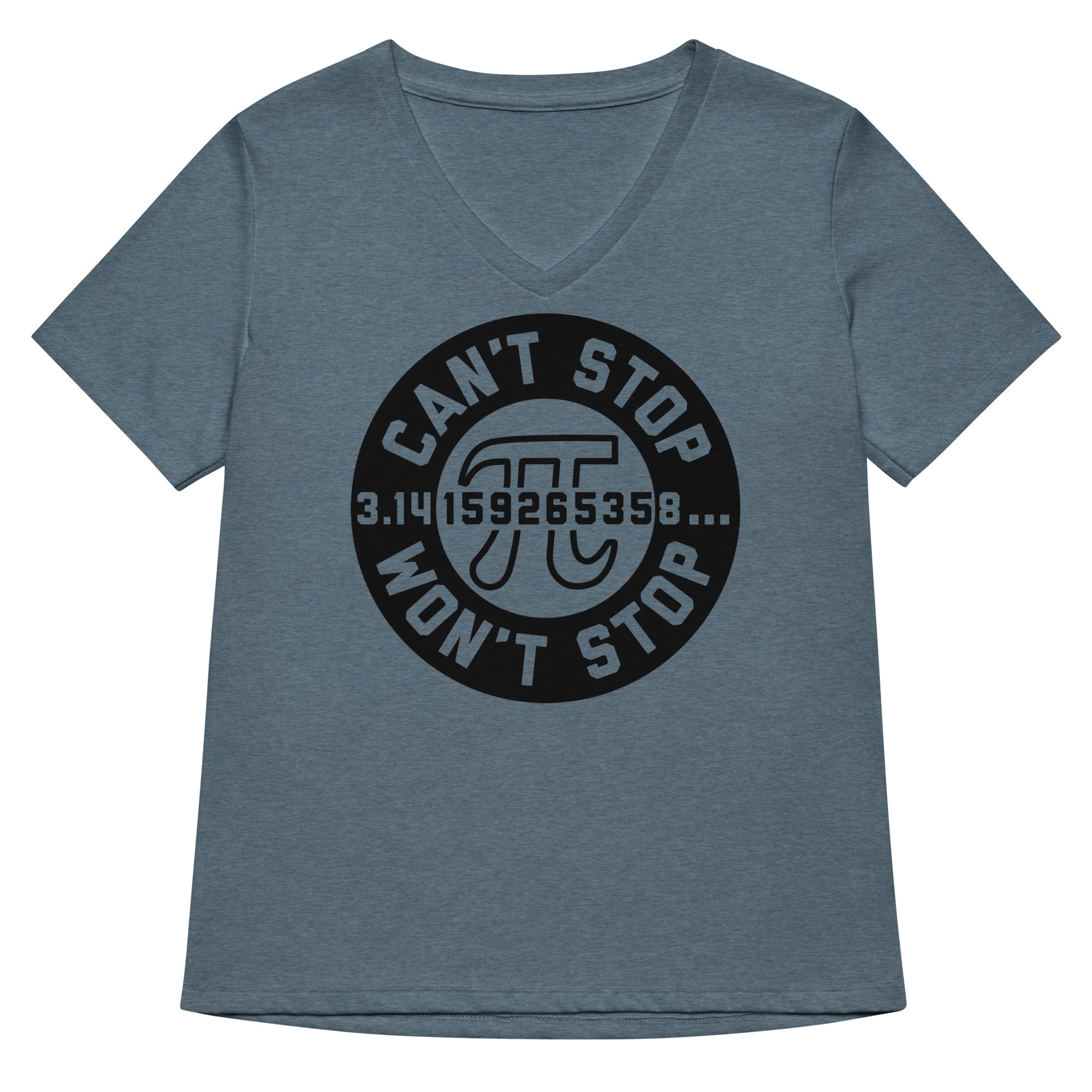 Can T Stop Won Women S V Neck Tee V Neck T Shirt Premium Print