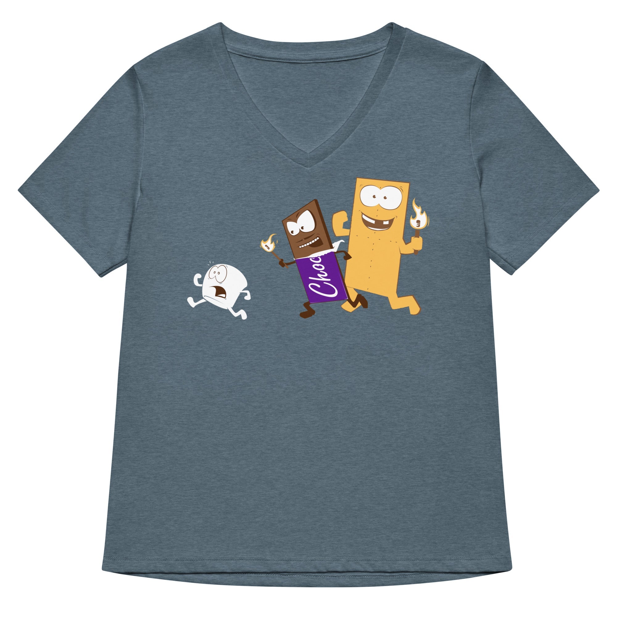 S More Women V Neck Tee V Neck T Shirt US Trend
