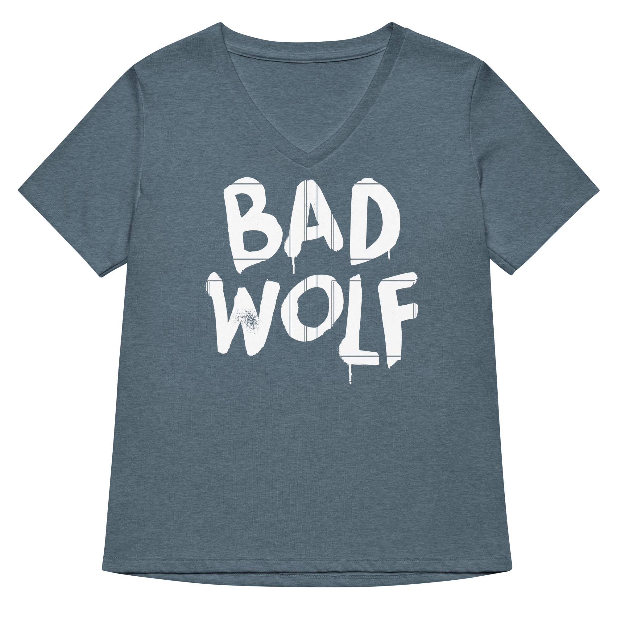 Bad Wolf Women S V Neck Tee V Neck T Shirt Everyday Wear