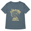 The Stab Rabbit Is My Spirit Animal Women S V Neck Tee V Neck T Shirt Clean Design