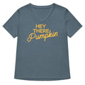 Hey There Pumpkin Women S V Neck Tee V Neck T Shirt Premium Print