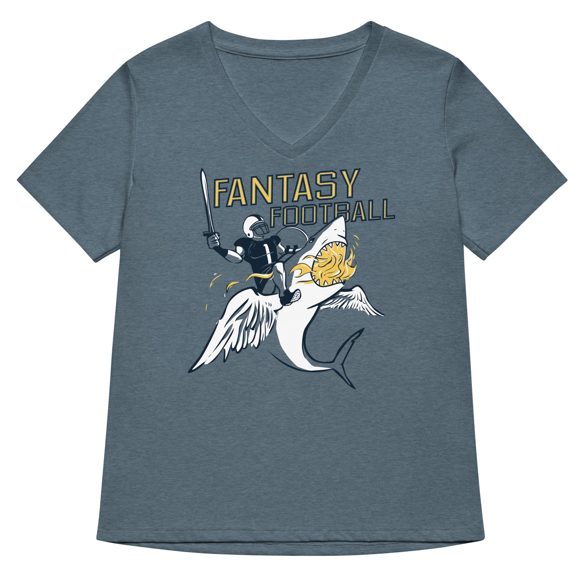 Fantasy Football Women S V Neck Tee V Neck T Shirt Clean Design