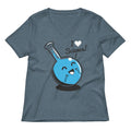 I Heart Science Women S V Neck Tee V Neck T Shirt Premium Print