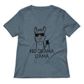 No Drama Llama Women S V Neck Tee V Neck T Shirt Minimal Style
