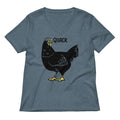 Quack Bird Women S V Neck Tee V Neck T Shirt Clean Design