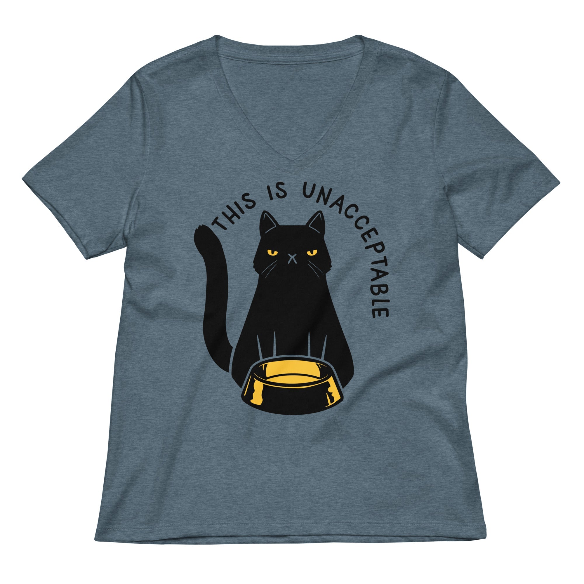 This Is Unacceptable Women S V Neck Tee V Neck T Shirt Everyday Wear