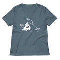 Cloud Toys Women S V Neck Tee V Neck T Shirt Everyday Wear