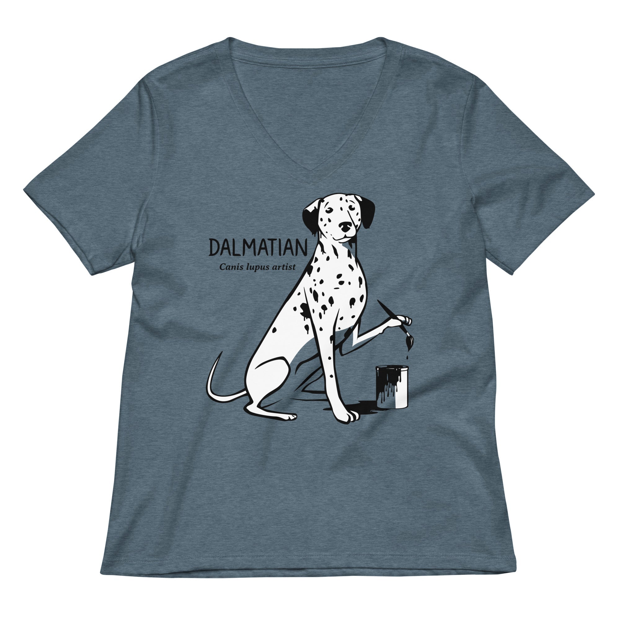 How Dalmatians Are Made Women S V Neck Tee V Neck T Shirt Clean Design