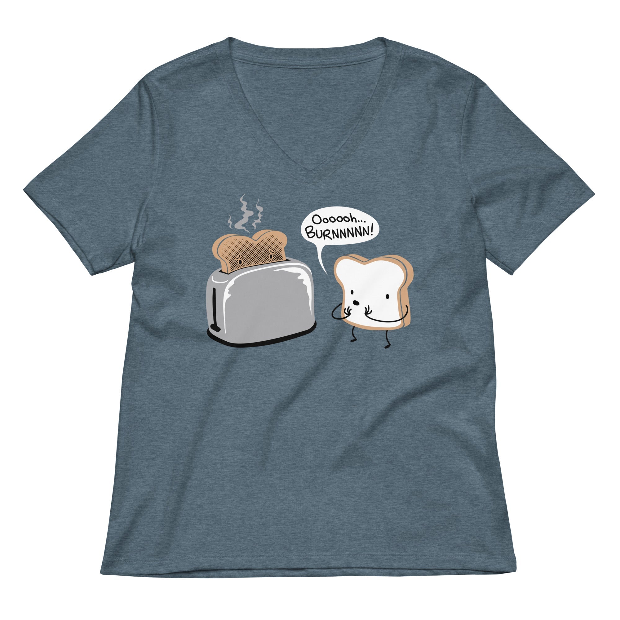 Oooooh Burnnnnn Women S V Neck Tee V Neck T Shirt Minimal Style