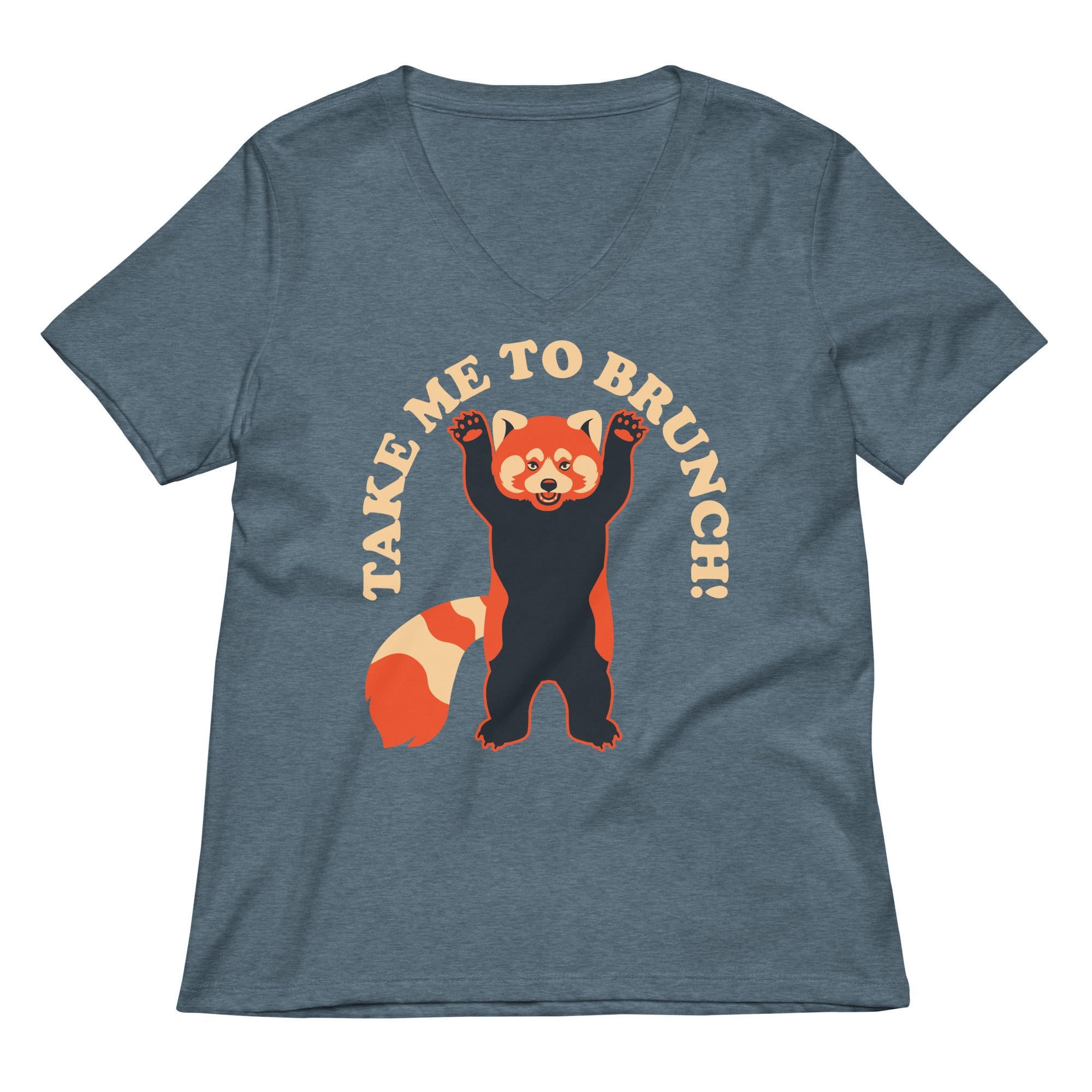 Take Me To Brunch Women S V Neck Tee V Neck T Shirt Minimal Style