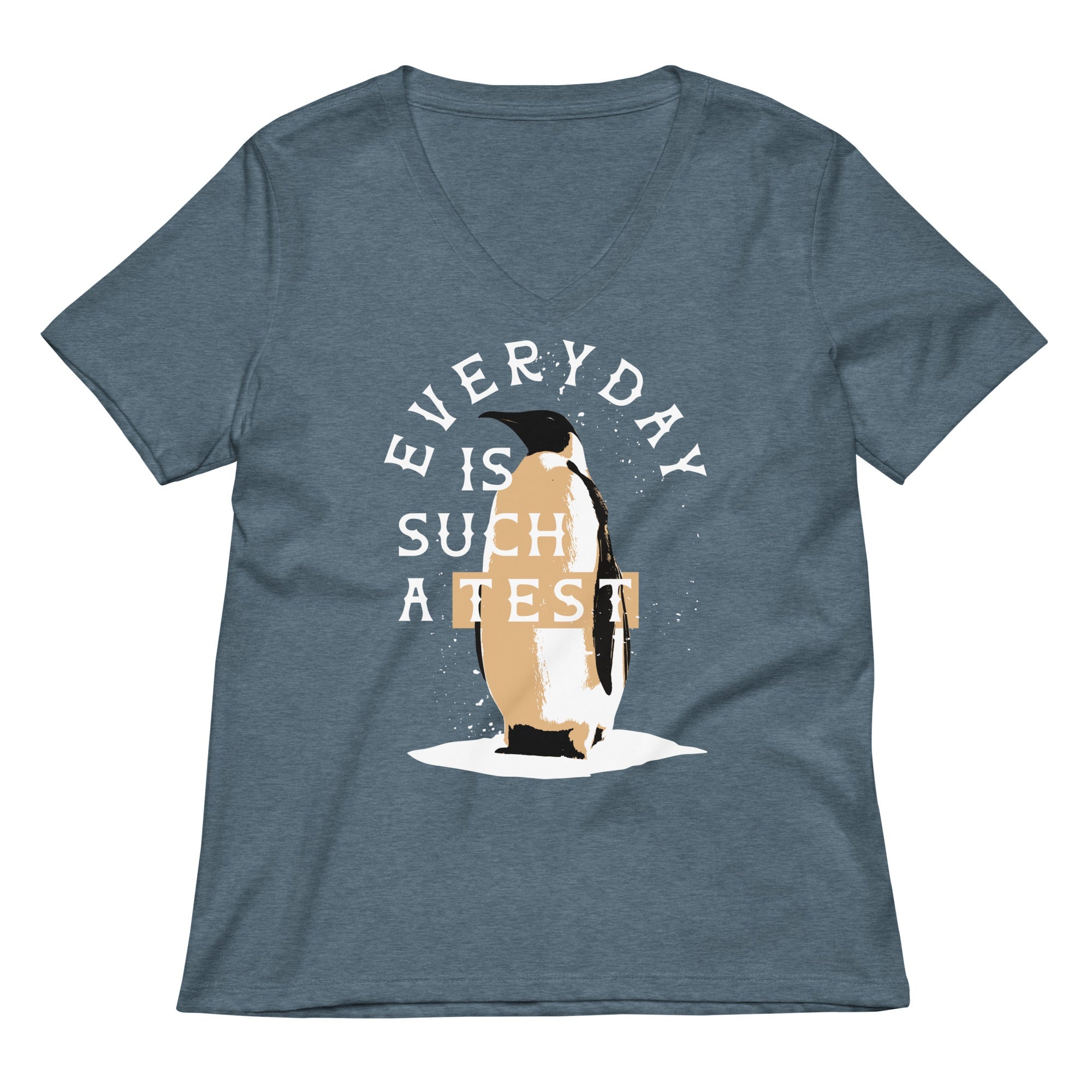 Everyday Is Such A Test Women S V Neck Tee V Neck T Shirt Clean Design