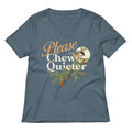 Please Chew Quieter Women S V Neck Tee V Neck T Shirt Clean Design