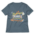 Bermuda Triangle Lost And Found Co Women S V Neck Tee V Neck T Shirt Minimal Style