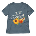 Just Peachy Women S V Neck Tee V Neck T Shirt Gift Ready