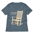 I M Ready To Rock Women S V Neck Tee V Neck T Shirt Premium Print