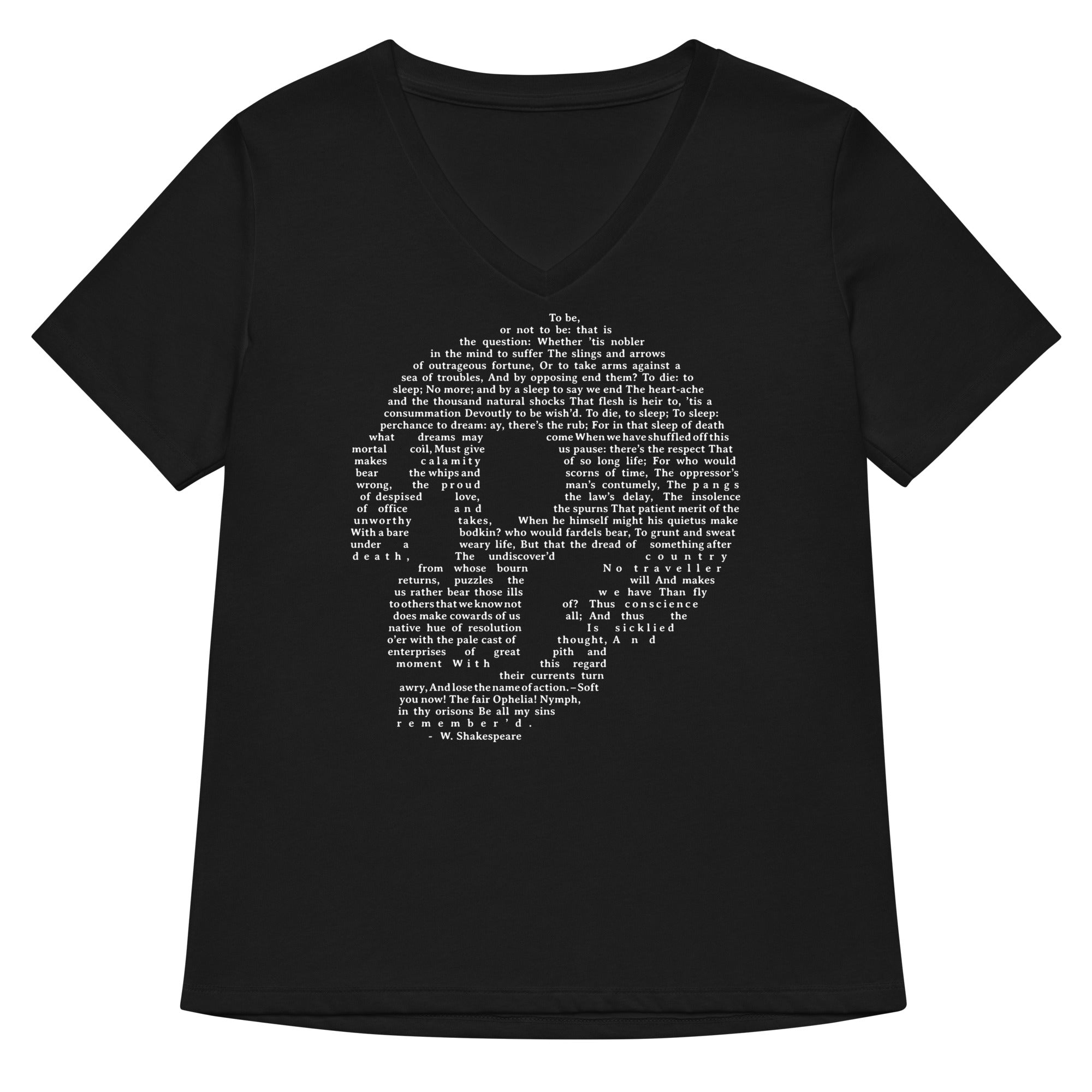 Hamlet Soliloquy Women S V Neck Tee V Neck T Shirt Minimal Style