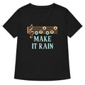Make It Rain Women S V Neck Tee V Neck T Shirt Minimal Style