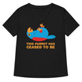 This Parrot Has Ceased To Be Women S V Neck Tee V Neck T Shirt Clean Design
