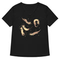 Otter Space Women S V Neck Tee V Neck T Shirt Clean Design