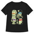 Renaissance Ninjas Women S V Neck Tee V Neck T Shirt Everyday Wear