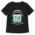 Gelatinous Cube Loves To Hug Women S V Neck Tee V Neck T Shirt US Trend