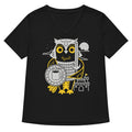 Knight Owl Women S V Neck Tee V Neck T Shirt US Trend