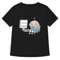 Robot Captcha Women S V Neck Tee V Neck T Shirt Gift Ready