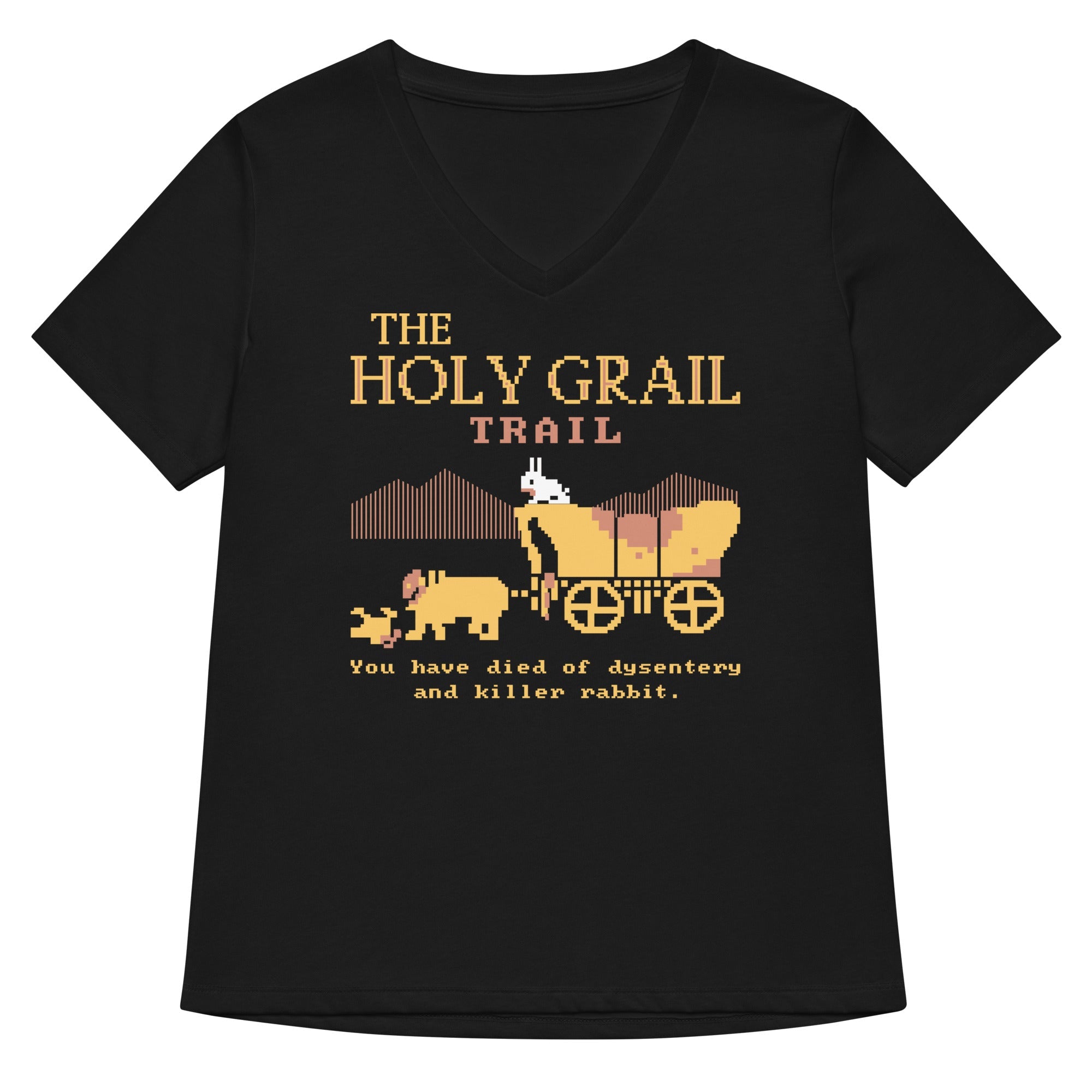 The Holy Grail Trail Women S V Neck Tee V Neck T Shirt Minimal Style