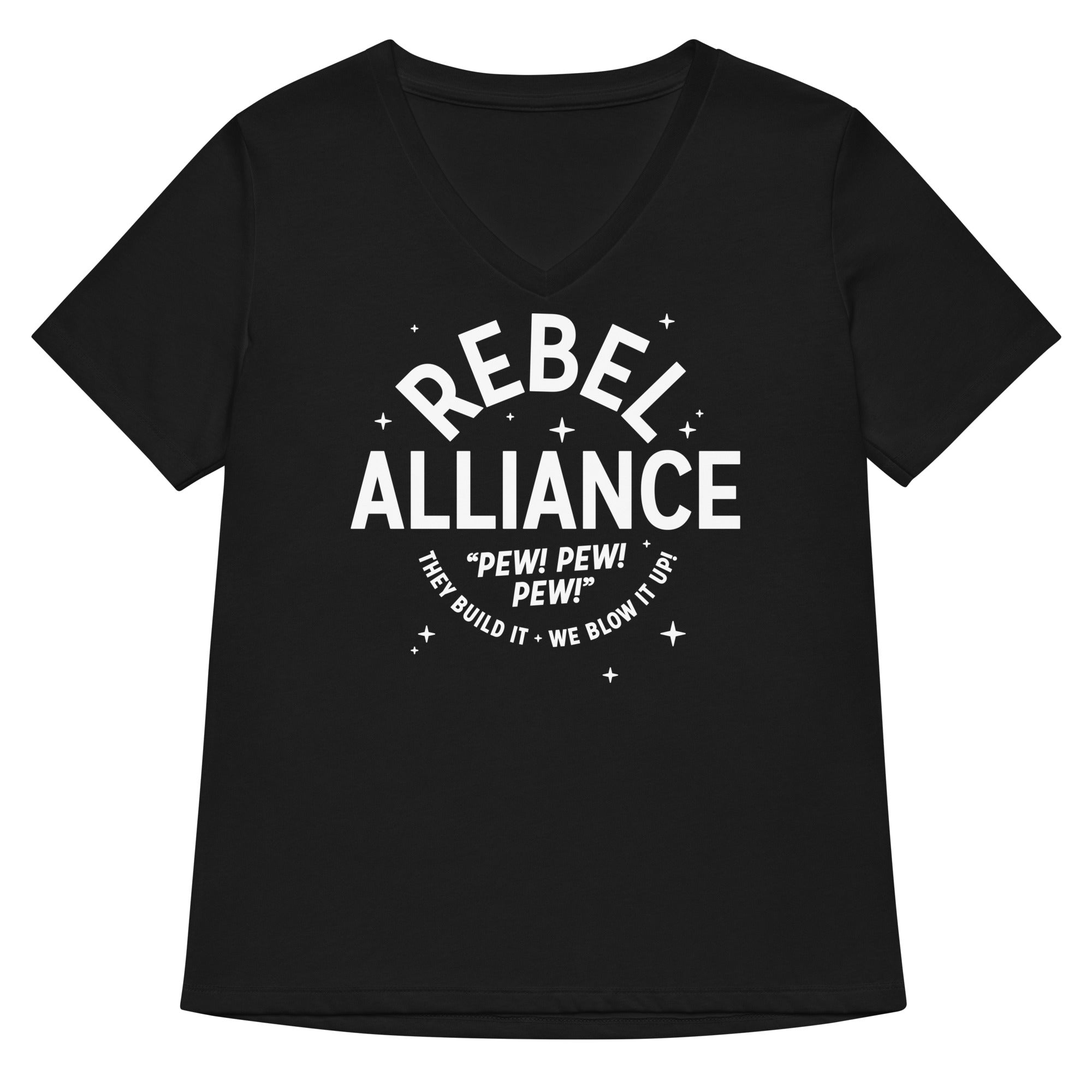 Rebel Alliance Women S V Neck Tee V Neck T Shirt US Trend