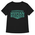 Greendale Human Beings Women S V Neck Tee V Neck T Shirt Everyday Wear