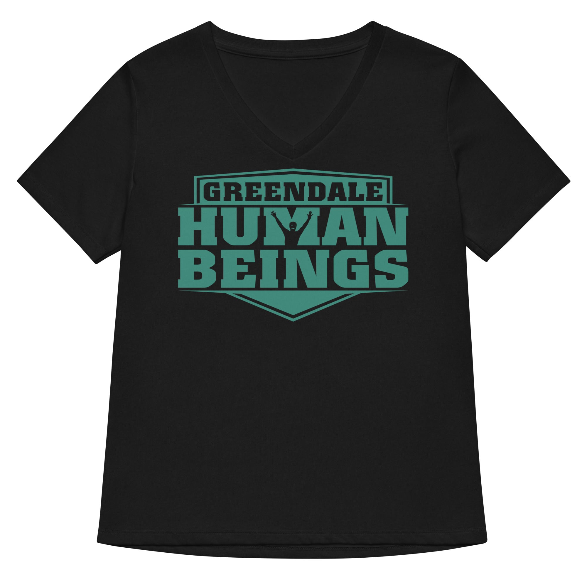 Greendale Human Beings Women S V Neck Tee V Neck T Shirt Everyday Wear