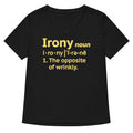 Irony Definition Women S V Neck Tee V Neck T Shirt US Trend