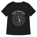 Music Festival Women S V Neck Tee V Neck T Shirt Clean Design