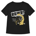 Rawr Means I Love You Women S V Neck Tee V Neck T Shirt Premium Print