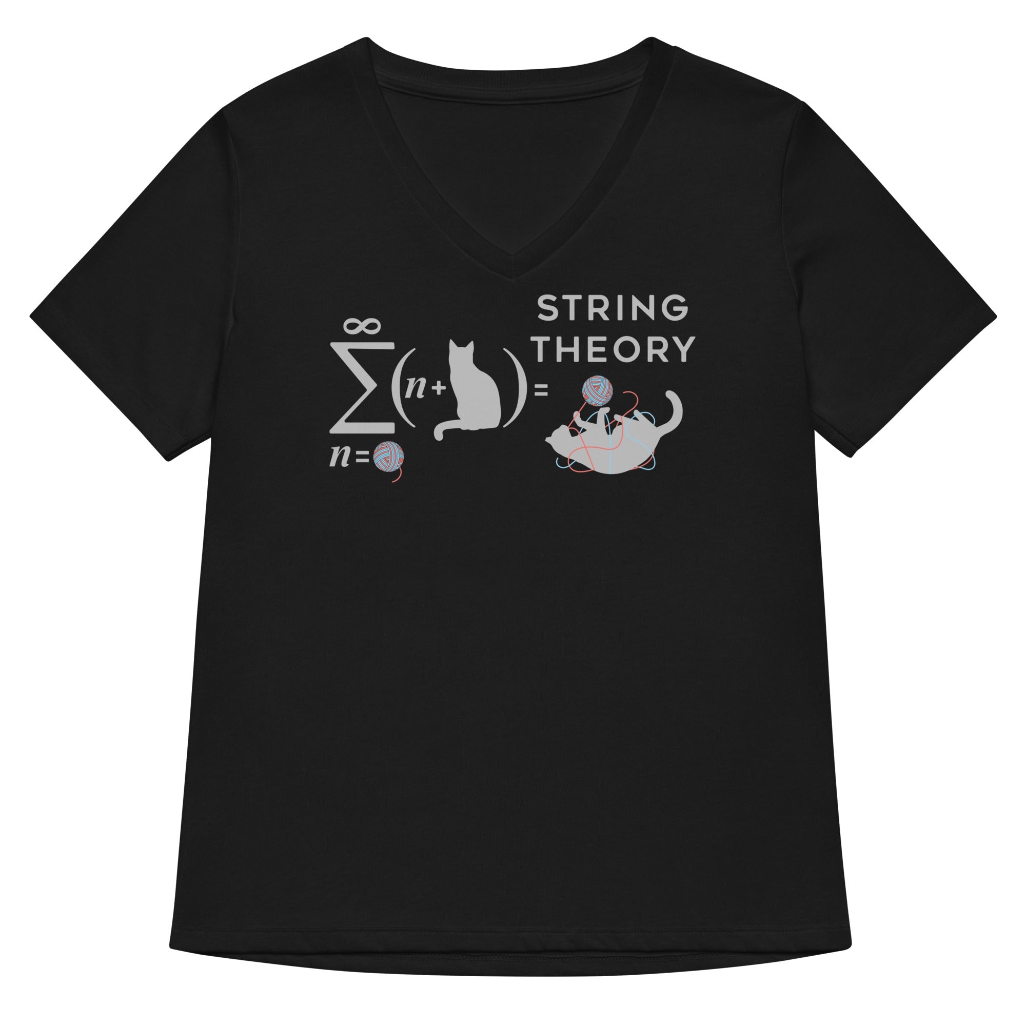 String Theory Women S V Neck Tee V Neck T Shirt Premium Print
