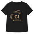 Coffee Element Women S V Neck Tee V Neck T Shirt Clean Design