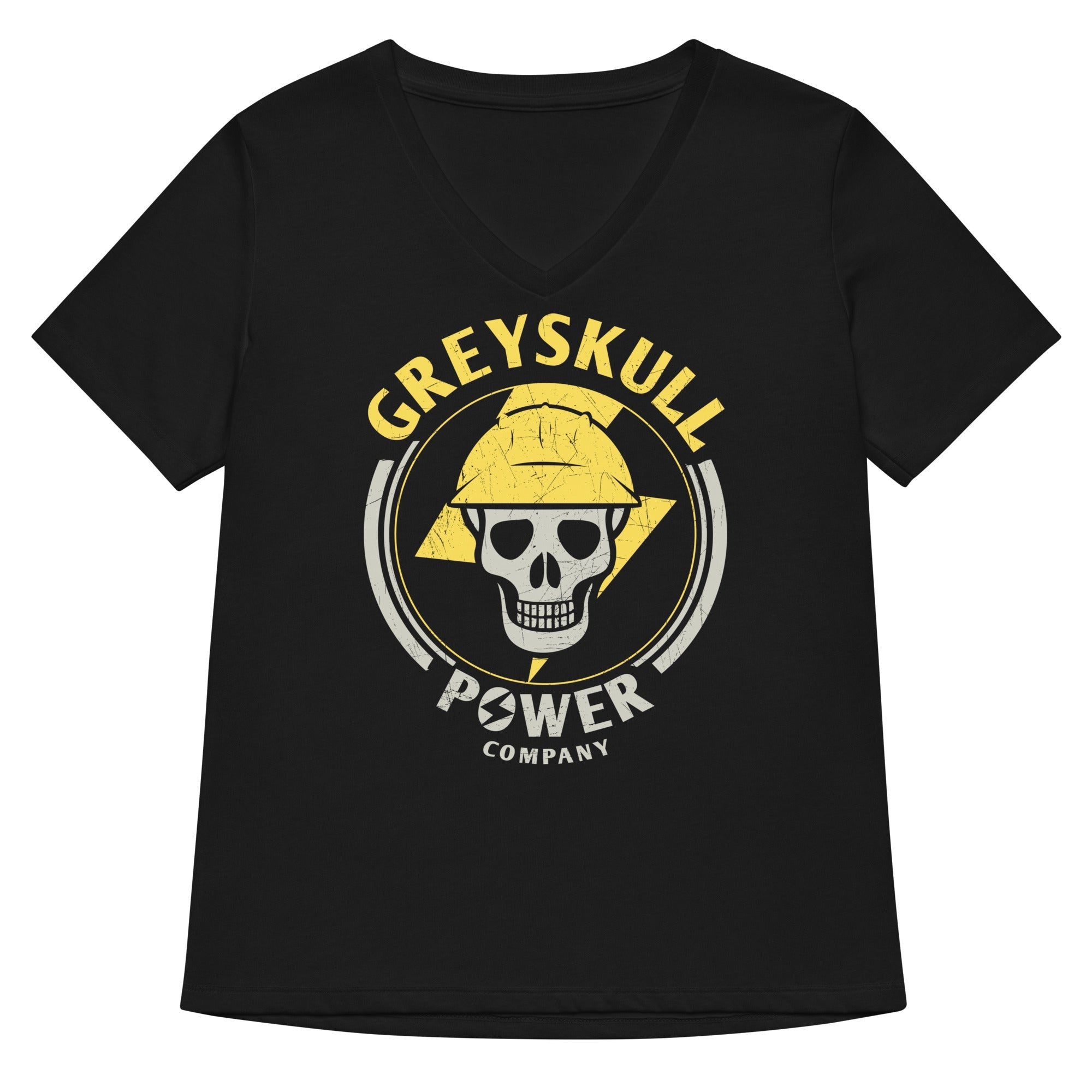 Greyskull Power Company Women S V Neck Tee V Neck T Shirt Gift Ready