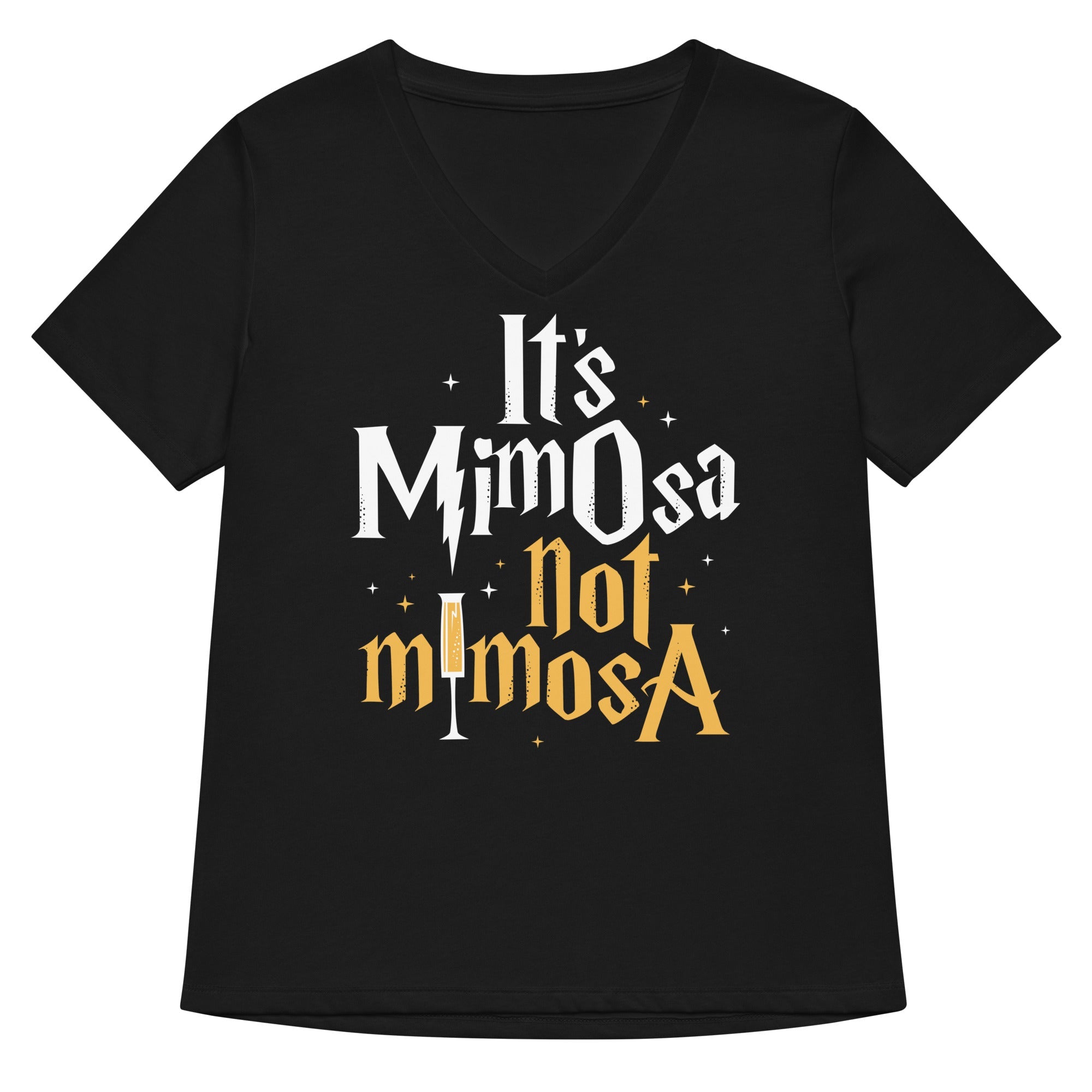 It S Mimosa Not Women V Neck Tee V Neck T Shirt Premium Print