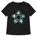 Rock Paper Scissors Lizard Spock Women S V Neck Tee V Neck T Shirt Minimal Style
