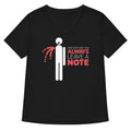 Always Leave A Note Women S V Neck Tee V Neck T Shirt Gift Ready