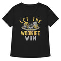 Let The Wookiee Win Women S V Neck Tee V Neck T Shirt Clean Design