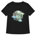 20 000 Purrrs Under The Sea Women S V Neck Tee V Neck T Shirt Premium Print
