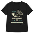Fratelli S Family Restaurant Women V Neck Tee V Neck T Shirt Minimal Style