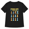 Choose Your Fighter Women S V Neck Tee V Neck T Shirt Clean Design