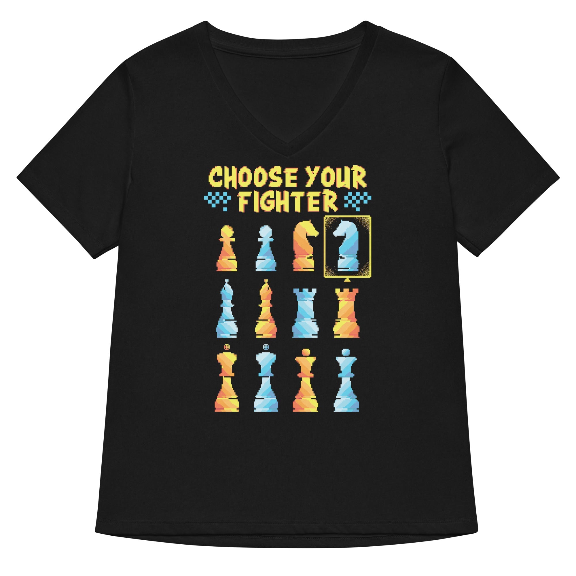 Choose Your Fighter Women S V Neck Tee V Neck T Shirt Clean Design