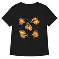 Turkeys In Space Women S V Neck Tee V Neck T Shirt Gift Ready