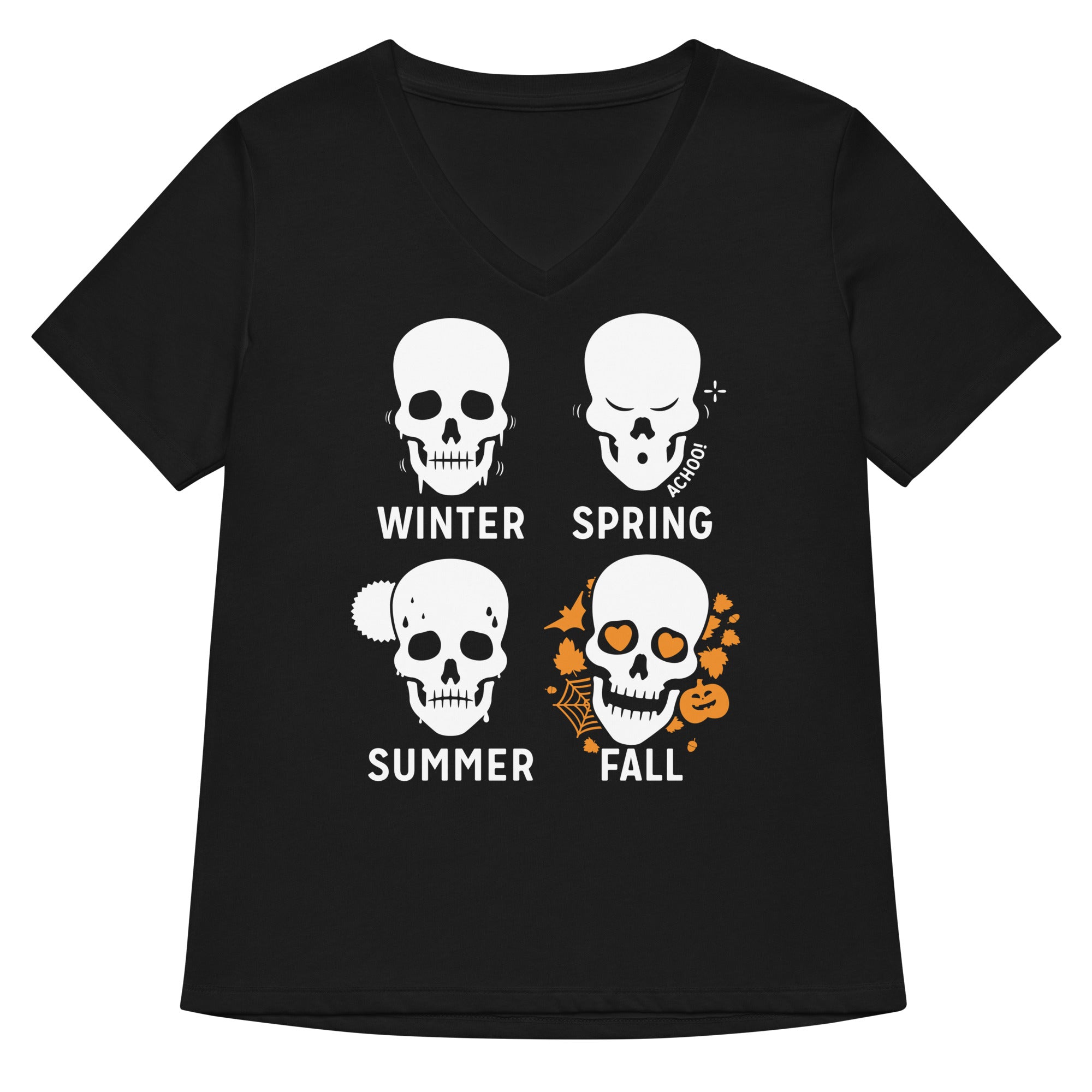 Four Seasons Women S V Neck Tee V Neck T Shirt Clean Design