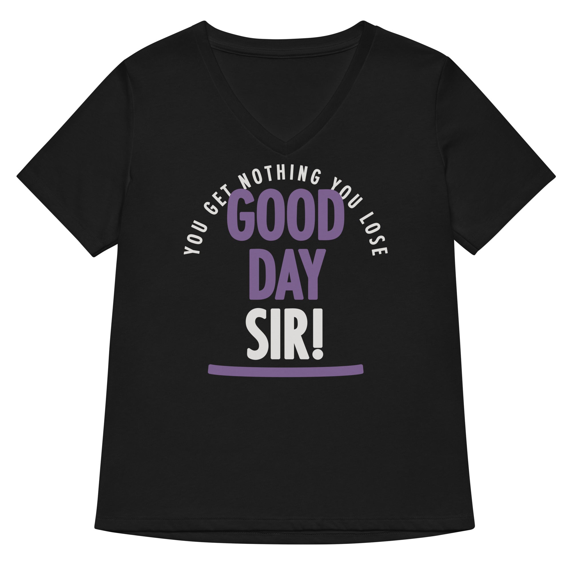 Good Day Sir Women S V Neck Tee V Neck T Shirt US Trend